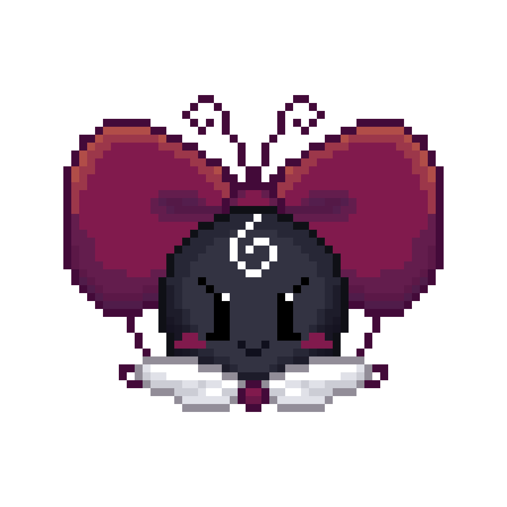 Bonna mascot — a cute pixel art butterfly